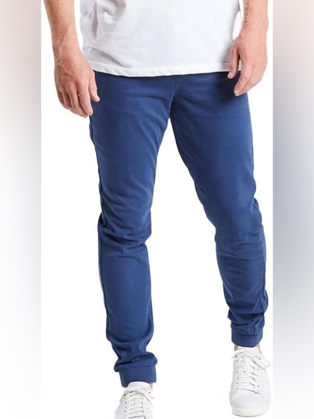 Men's Blue Jogger Sweatpants - Slim Athletic Fit